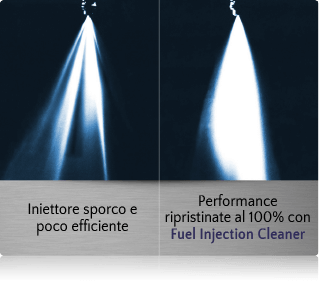 Iniettore sporco e poco efficiente VS pulito con RNX Ultra Fuel Injection Cleaner