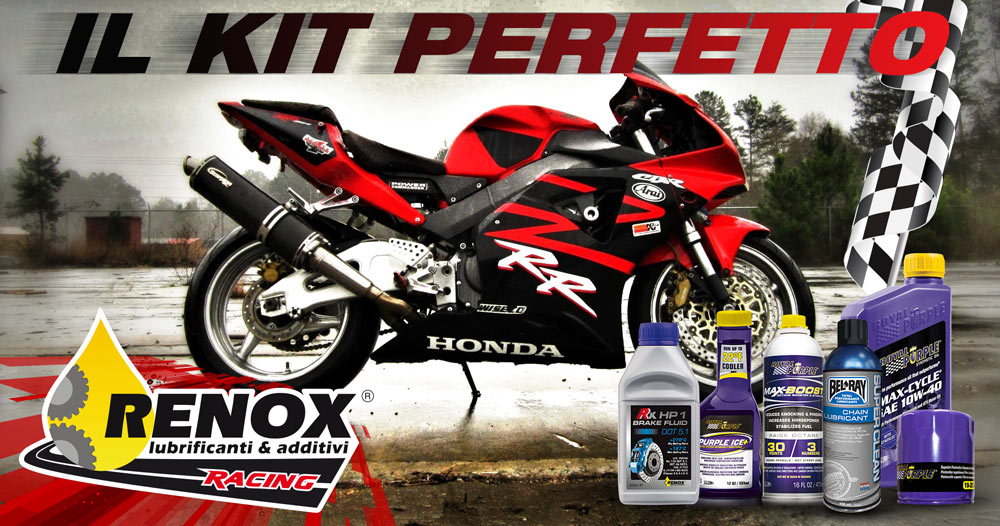 kit di manutenzione Royal Purple, Bel-Ray e RX per la moto stradale Honda CBR 954 RR