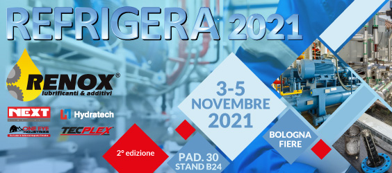 Renox è presente a Refrigera 2021 dal 03 al 05 novembre a Bologna Fiere