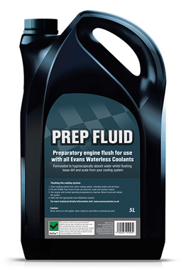Liquido igroscopico Prep Fluid di Hawk Waterless Coolants