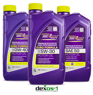 Oli motore della linea High Performance Motor Oil di Royal Purple