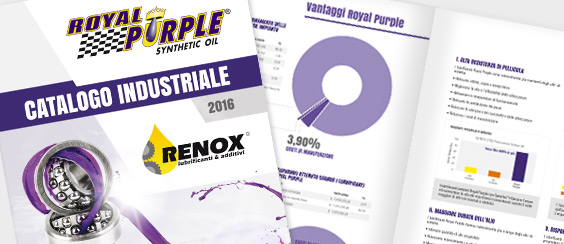 Catalogo grassi e lubrificanti sinteitici Royal Purple per il settore industria